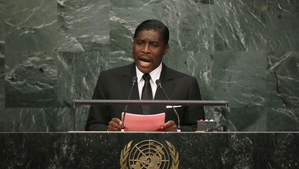 Equatorial Guinea's Second Vice-President Teodoro Nguema Obiang Mangue addresses the UN - Sputnik International