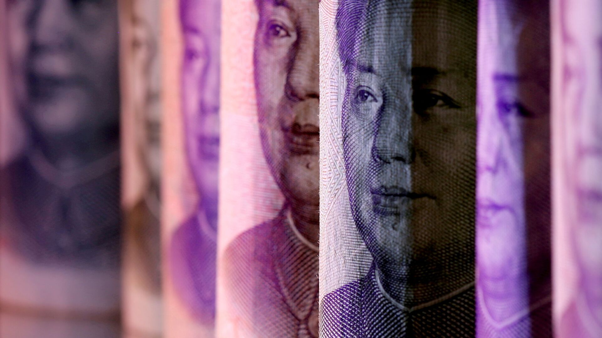 Chinese Yuan banknotes are seen in this illustration taken February 10, 2020. - Sputnik International, 1920, 26.07.2021