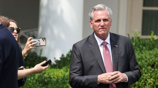 U.S. House Minority Leader Kevin McCarthy (R-CA) arrives for an event to celebrate the 31st anniversary of the Americans with Disabilities Act (ADA) in the White House Rose Garden in Washington, U.S., July 26, 2021 - Sputnik International