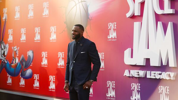Cast member Lebron James attends the premiere for the film Space Jam: A New Legacy in Los Angeles, California, U.S. July 12, 2021.  - Sputnik International