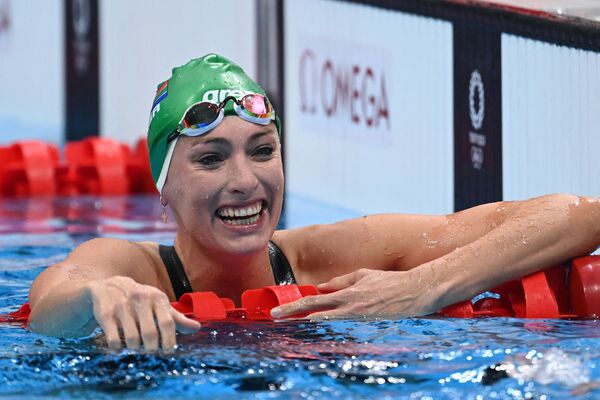 South Africa's Tatjana Schoenmaker in the semi-final of the women's 200m breaststroke.  - Sputnik International