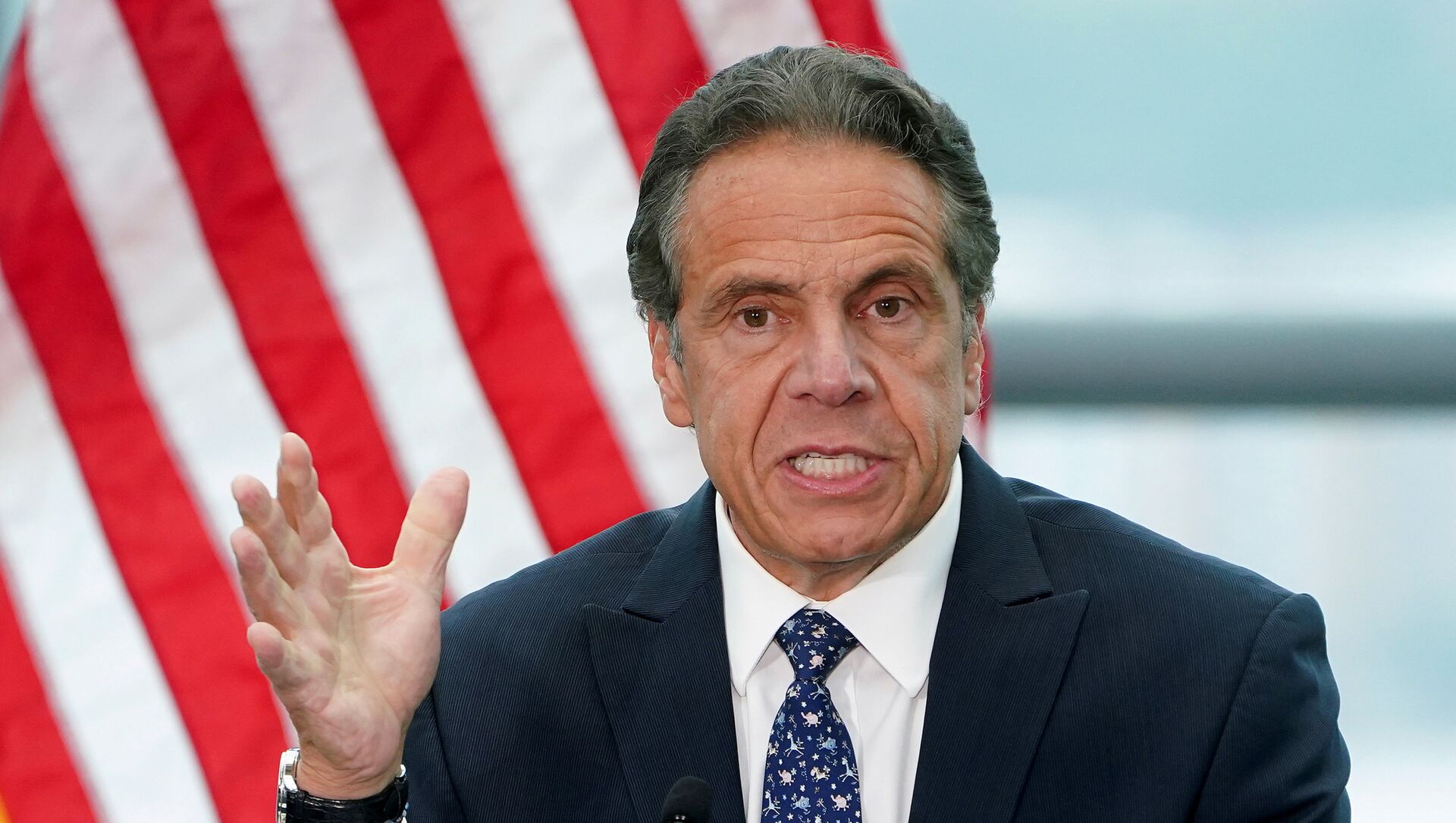 New York Governor Andrew Cuomo gives a press conference in the Manhattan borough of New York City, New York, U.S., June 2, 2021 - Sputnik International, 1920, 04.08.2021