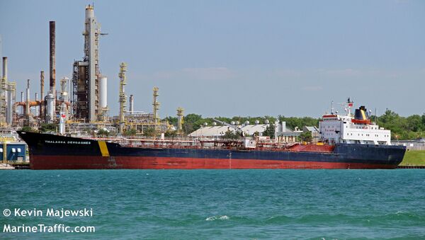 A handout image shows the Thalassa Desgagnes tanker, now called the Asphalt Princess, in Sarnia, Ontario, Canada June 19, 2016. - Sputnik International