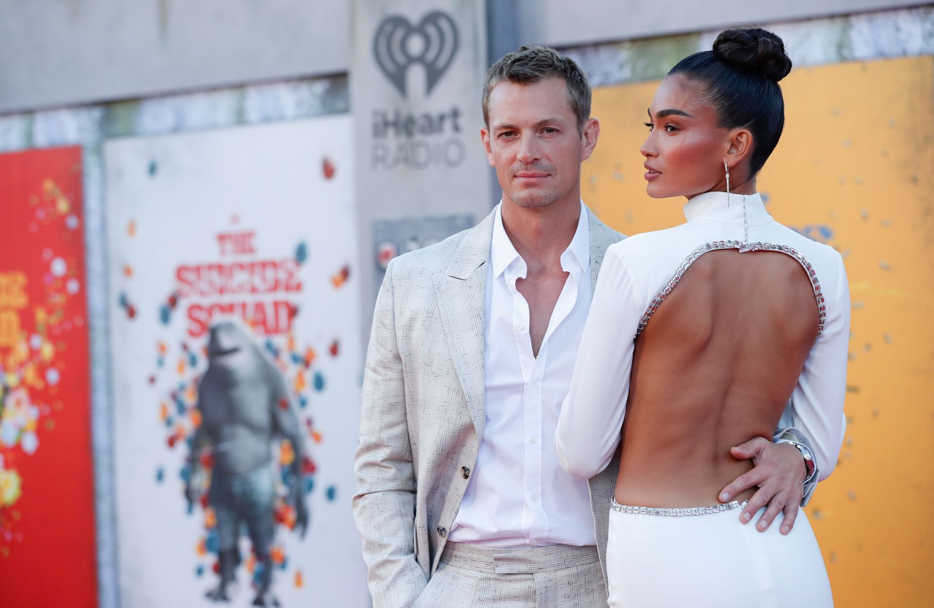 Cast members Joel Kinnaman and Kelly Gale pose at the premiere for the film The Suicide Squad in Los Angeles, California, U.S., August 2, 2021 - Sputnik International, 1920, 07.09.2021