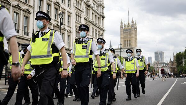 London police officers patrol the streets of Westminster. File photo  - Sputnik International