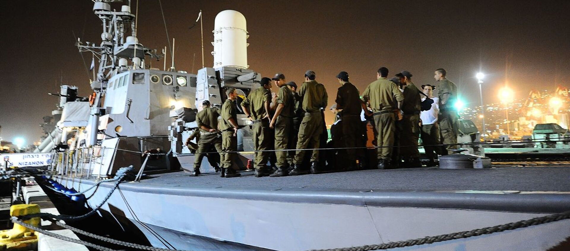 IDF Naval Forces prepare to implement the Israeli government's decision to prevent the flotilla from breaching the maritime closure on the Gaza Strip - Sputnik International, 1920, 10.08.2021
