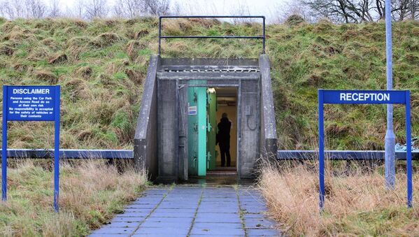 A picture shows double blast doors at the main entrance to the nuclear bunker on the outskirts of Ballymena in Northern Ireland.  - Sputnik International