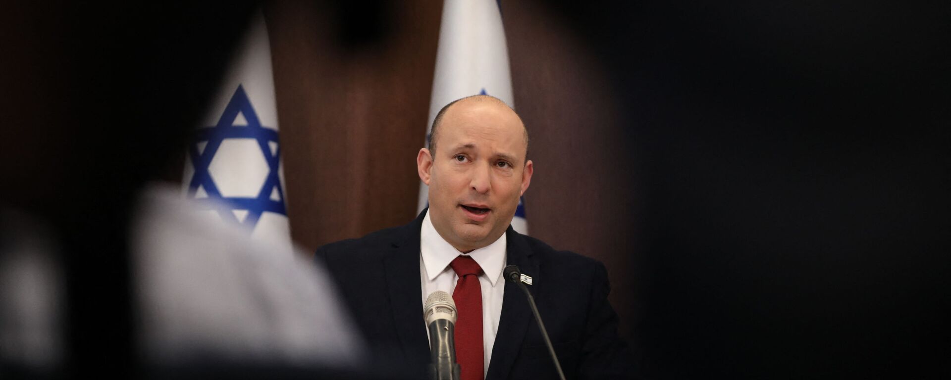Israel's Prime Minister Naftali Bennett attends the weekly cabinet meeting in Jerusalem on August 1, 2021.  - Sputnik International, 1920, 06.02.2023