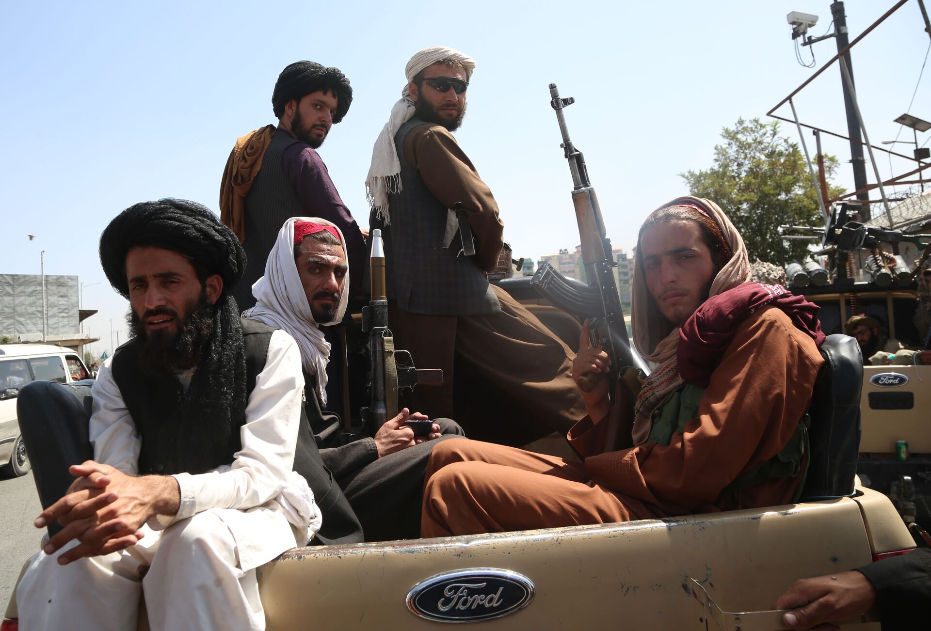 Taliban fighters in Kabul, Afghanistan, 16 August 2021 - Sputnik International, 1920, 07.09.2021