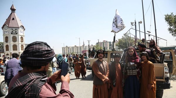 Taliban fighters (a terrorist group banned in Russia) pose for a photo in Kabul, Afghanistan.  - Sputnik International