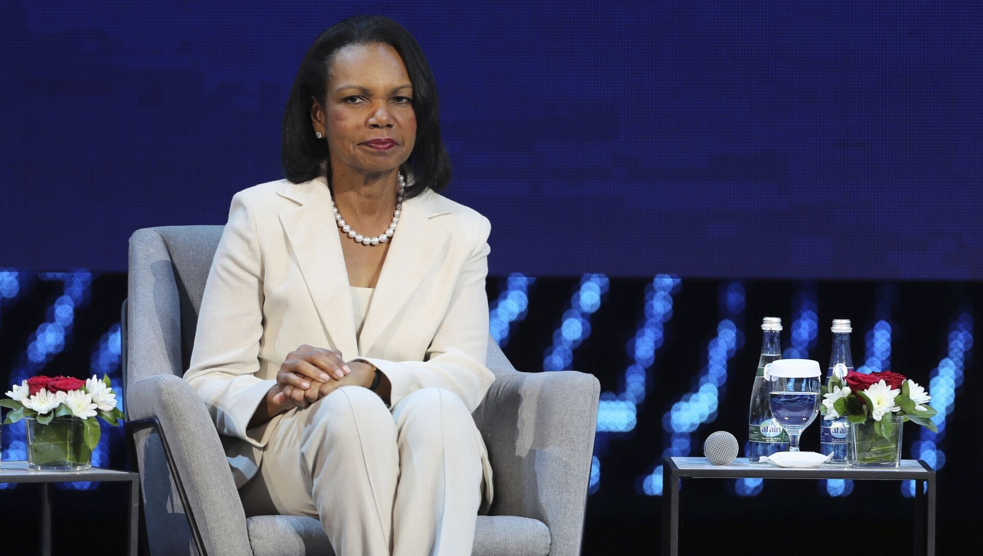Former US Secretary of State, Condoleezza Rice attends the opening ceremony of the Abu Dhabi International Petroleum Exhibition & Conference, ADIPEC, in Abu Dhabi, United Arab Emirates.  - Sputnik International, 1920, 18.08.2021