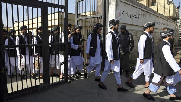 FILE - In this Jan. 11, 2018 file photo, Afghan prisoners prepare to be released from Pul-e-Charkhi prison, in Kabul, Afghanistan. A new report conducted jointly by the U.N. mission to Afghanistan and the U.N. Human Rights Office said Wednesday, Jan. 3, 2021 - Sputnik International