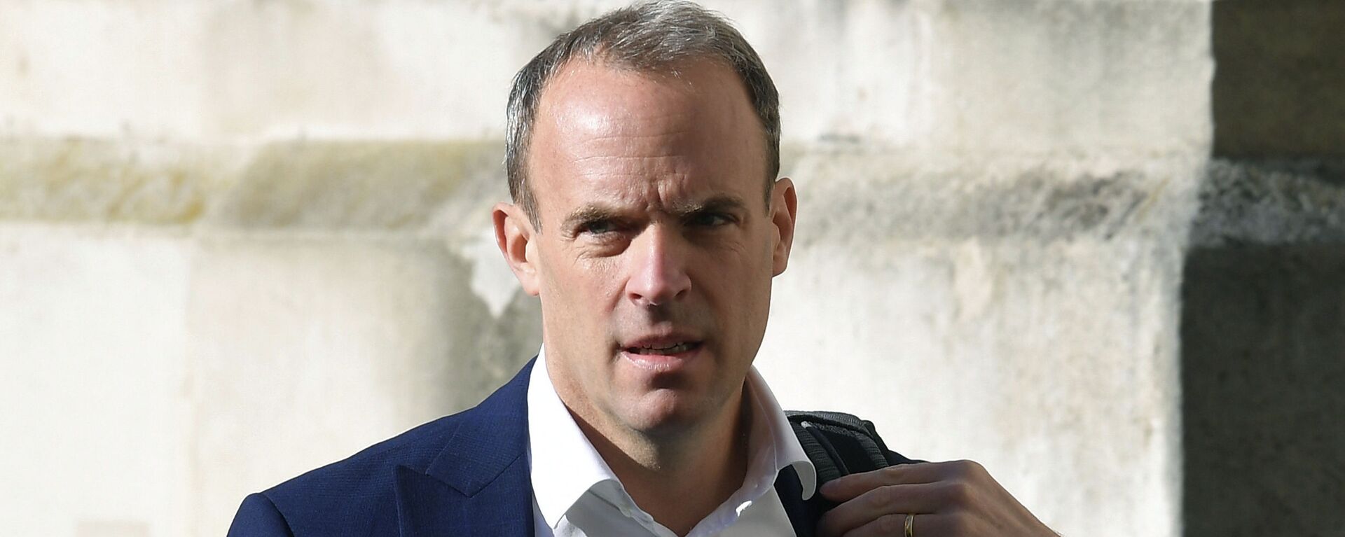 In this Thursday, Sept. 1, 2020 file photo, Britain's Foreign Secretary Dominic Raab arrives to attend a cabinet meeting of senior government ministers at the Foreign and Commonwealth Office FCO in London. - Sputnik International, 1920, 21.04.2023
