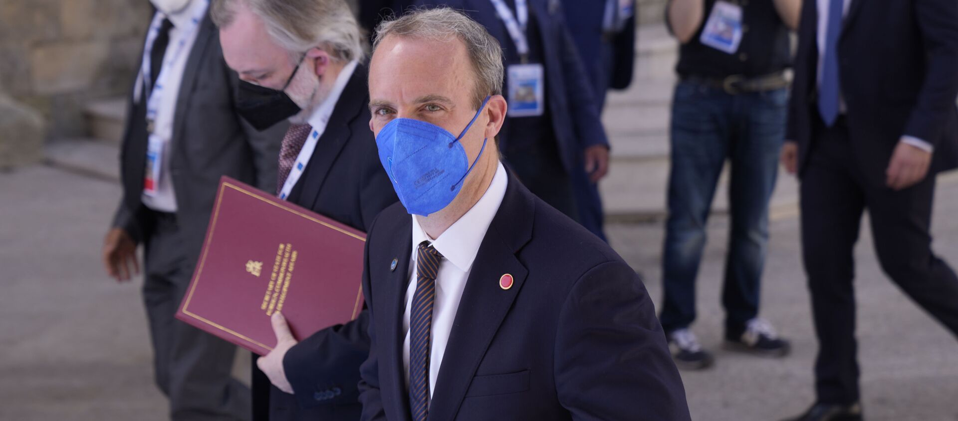 British Foreign Secretary Dominic Raab arrives in Matera, Italy, for a G20 foreign affairs ministers' meeting Tuesday, June 29, 2021. - Sputnik International, 1920