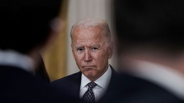 U.S. Joe Biden delivers remarks on evacuation efforts and the ongoing situation in Afghanistan during a speech in the East Room at the White House in Washington, U.S., August 20, 2021.  - Sputnik International