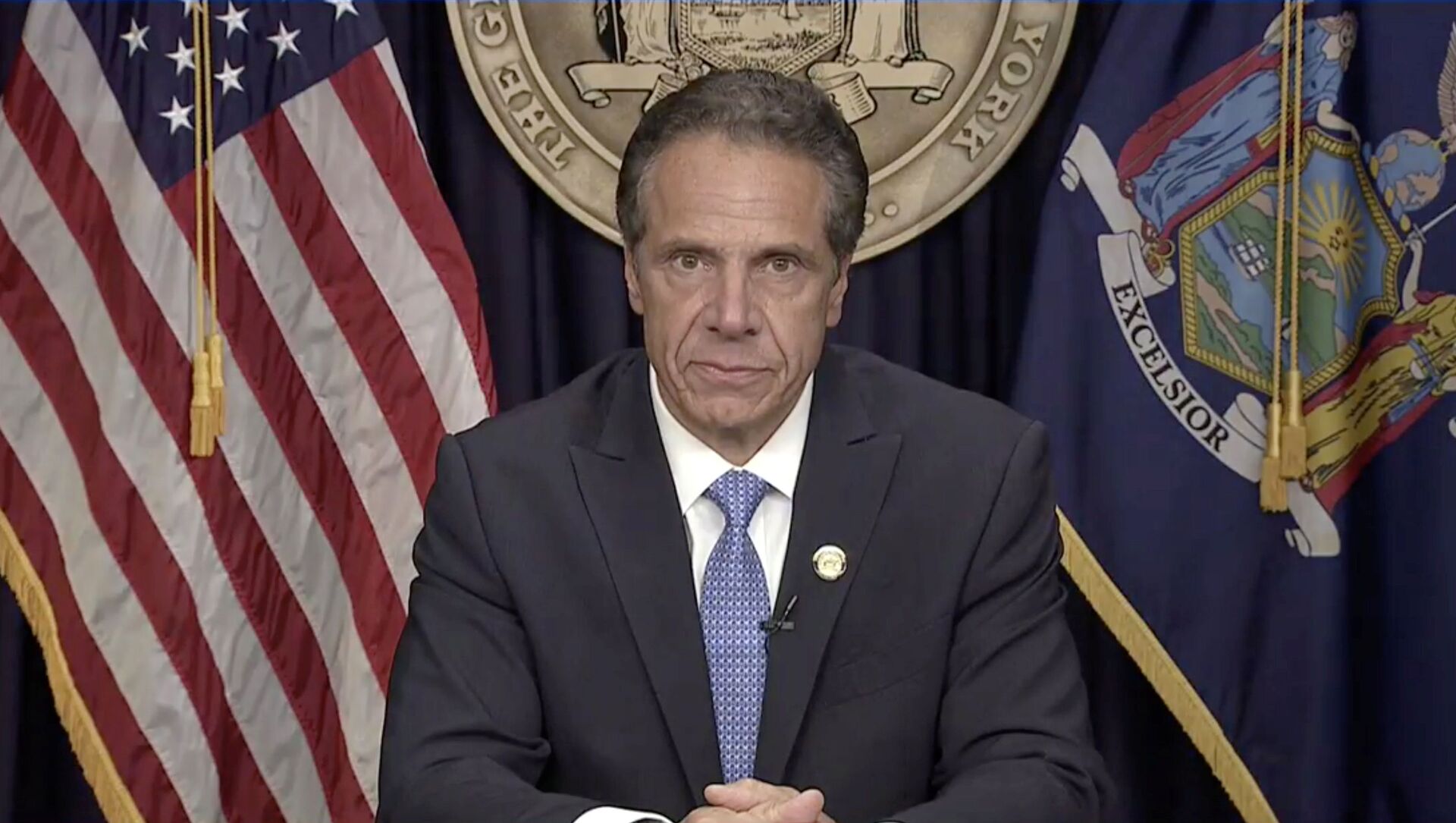 New York Governor Andrew Cuomo announces he will resign in this screen grab taken from a video released by the Office of the NY Governor, in New York, U.S. - Sputnik International, 1920, 07.09.2021