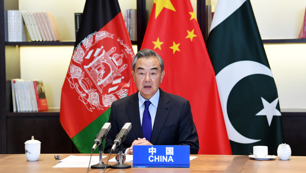 Chinese State Councilor and Foreign Minister Wang Yi hosts the 4th China-Afghanistan-Pakistan Foreign Ministers' Dialogue in Guiyang on June 4, 2021 - Sputnik International