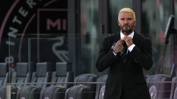 Fort Lauderdale, FL, USA; Inter Miami CF owner David Beckham watches warm ups prior to the match between the Inter Miami CF and the CF Montreal at DRV PNK Stadium - Sputnik International