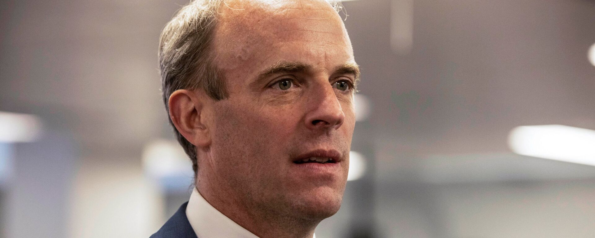 Britain's Foreign Secretary Dominic Raab looks on during a visit of Britain's Prime Minister Boris Johnson at the The Foreign, Commonwealth and Development Office (FCDO) Crisis Centre in London, Britain August 27, 2021 - Sputnik International, 1920, 30.08.2021