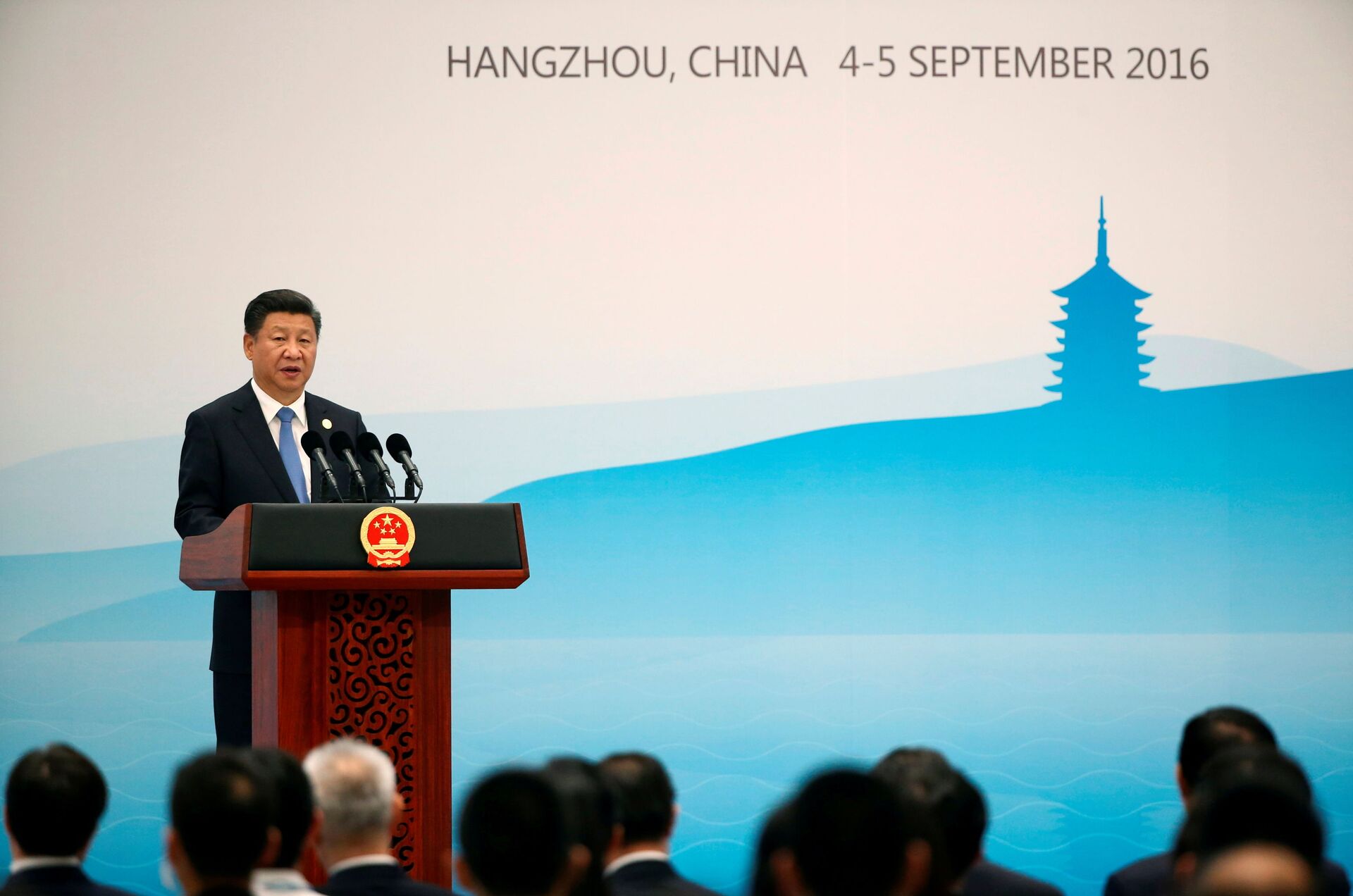 China's President Xi Jinping speaks at a news conference after the closing of G20 Summit in Hangzhou, Zhejiang Province, China, September 5, 2016. REUTERS/Damir Sagolj/File Photo - Sputnik International, 1920, 23.09.2021