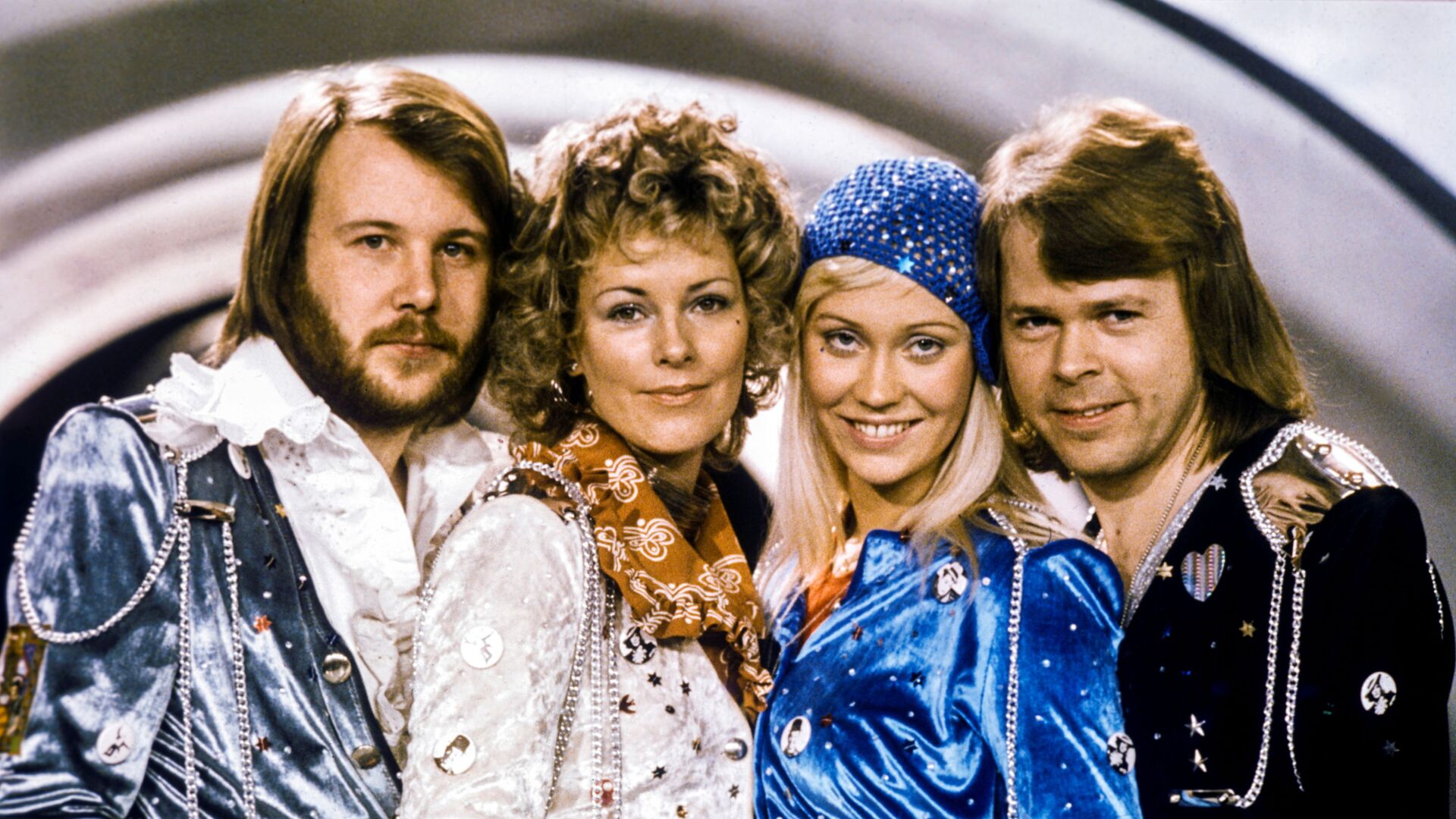 Swedish pop group Abba: Benny Andersson, Anni-Frid Lyngstad, Agnetha Faltskog and Bjorn Ulvaeus pose after winning the Swedish branch of the Eurovision Song Contest with their song Waterloo, February 9, 1974. - Sputnik International, 1920, 03.09.2021