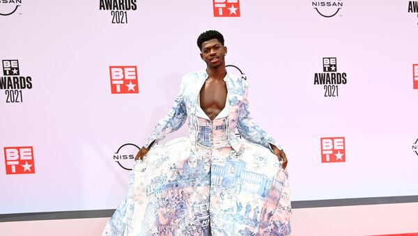 LOS ANGELES, CALIFORNIA - JUNE 27: Lil Nas X attends the BET Awards 2021 at Microsoft Theater on June 27, 2021 in Los Angeles, California - Sputnik International
