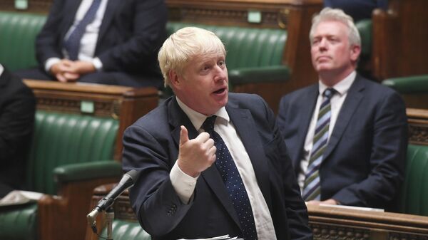 Britain's PM Johnson addresses lawmakers about Afghanistan - Sputnik International