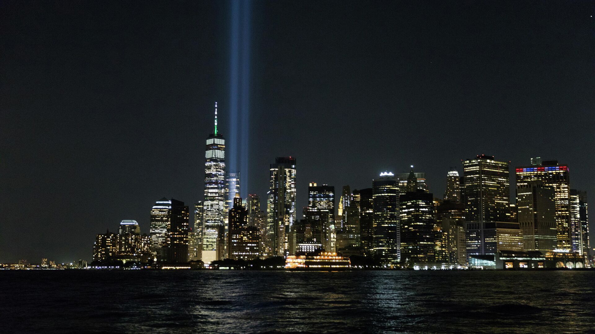 The tribute in lights is tested before the 20th anniversary of the September 11 attacks in New York City, New York, U.S., September 7, 2021 - Sputnik International, 1920, 10.09.2021