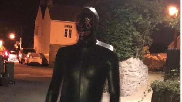 An alleged photo of a gimp man who stalked residents of West Country, UK at nights taken in 2019. - Sputnik International