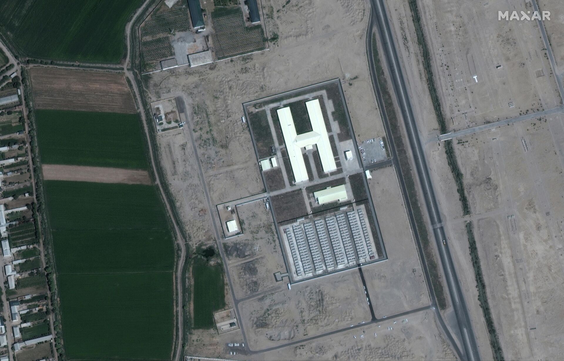 An August 29, 2021 satellite image shows the Uzbek camp, located just across the border from Afghanistan, which holds U.S.-trained Afghan pilots and other personnel. - Sputnik International, 1920, 12.09.2021