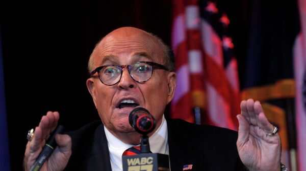 Former New York City Mayor Rudy Giuliani speaks about the 20th anniversary of the September 11, 2001 attacks, during an appearance on the John Catsimatidis radio show in New York City, New York, U.S., September 10, 2021. - Sputnik International