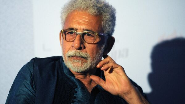 Indian Bollywood actor Naseeruddin Shah attends the book launch of 'The Village of Pointless Conversation',  which spawned the Hindi film 'Finding Fanny', in Mumbai on February 23, 2016 - Sputnik International