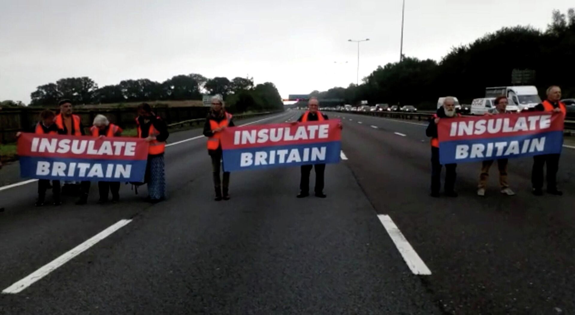 Protest of Insulate Britain on M25 Motorway - Sputnik International, 1920, 22.09.2021