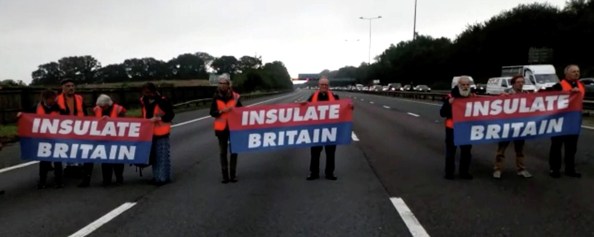 Protest of Insulate Britain on M25 Motorway - Sputnik International, 1920, 17.09.2021