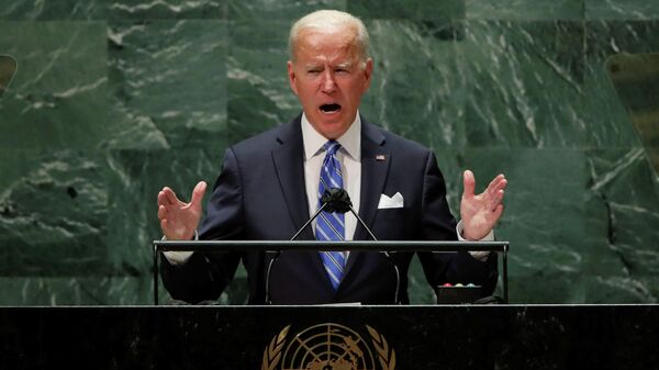 U.S. President Joe Biden addresses the 76th Session of the U.N. General Assembly in New York City, U.S., September 21, 2021 - Sputnik International