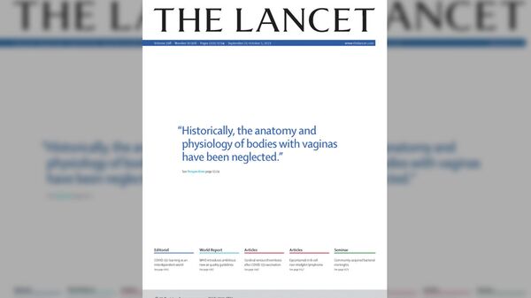 Screenshot of the cover of The Lancet issue from 25 September 2021 - Sputnik International