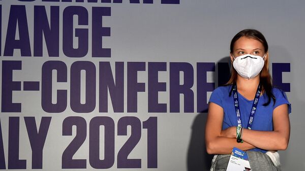 Swedish climate activist Greta Thunberg attends the Youth4Climate pre-COP26 conference in Milan, Italy, September 28, 2021 - Sputnik International