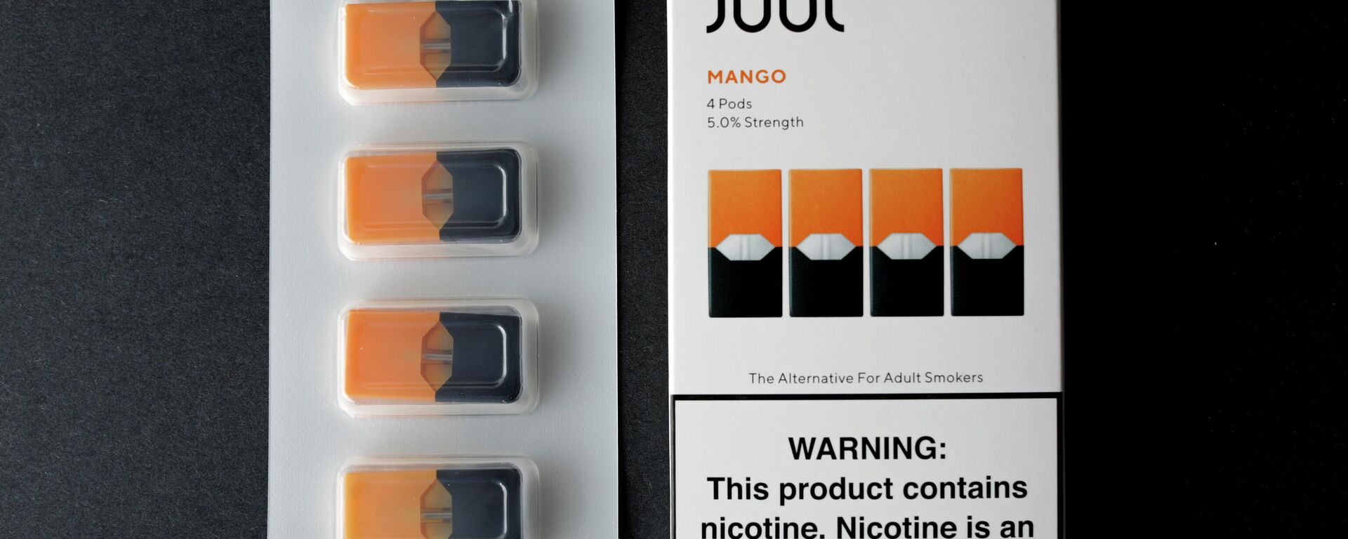 JUUL e-cigarette vaping pods are shown in this photo illustration taken September 14, 2018. - Sputnik International, 1920, 30.09.2021