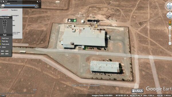 A screenshot from Google Earth showing the alleged iranian missile development site taken on August 22, 2021 - Sputnik International