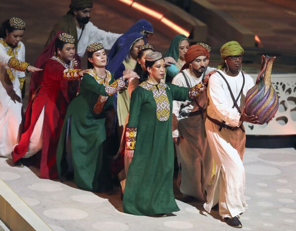 Artists perform during the opening ceremony of the Dubai Expo 2020 in Dubai, United Arab Emirates. - Sputnik International