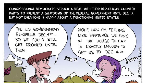 Congressional Democrats struck a deal with a republican counterparts to prevent a shut down of the federal government until December 3. But not everyone is happy about a fully functioning United States government. - Sputnik International