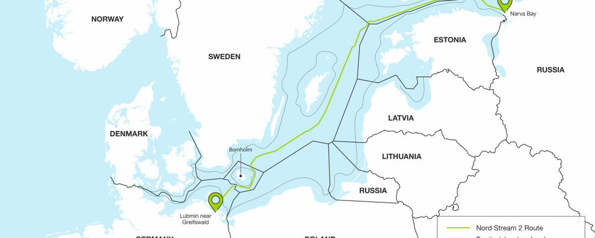 Nord stream 2 route map  - Sputnik International, 1920, 18.02.2022