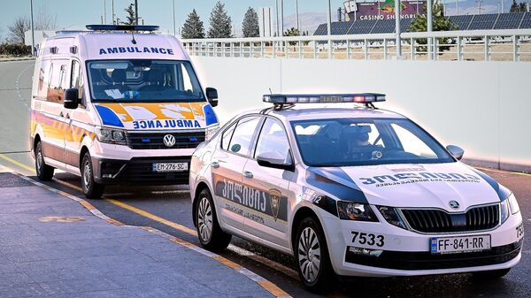 Ambulance and police cars Georgia (File) - Sputnik International