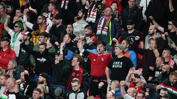 Hungary fans at Wembley - Sputnik International