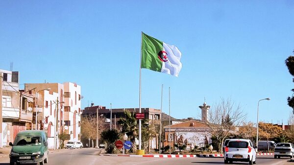 The Algerian flag flies in the commune of Ouyoune El Assafir, Batna Province - Sputnik International