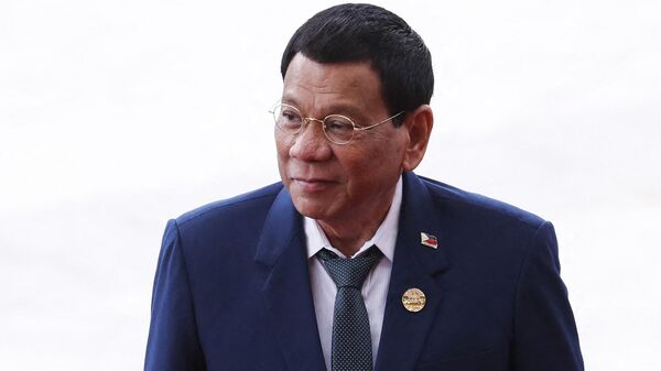 (FILES) In this file photo taken on April 10, 2018, Philippine President Rodrigo Duterte - Sputnik International
