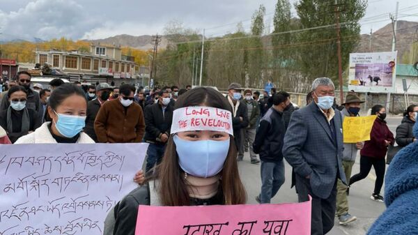 Protest in Ladakh, India - Sputnik International