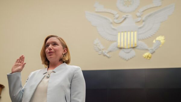 Department of Homeland Security's Assistant Inspector General for Special Reviews and Evaluations Diana Shaw, is sworn in at the start of a House Judiciary Committee hearing on the overcrowding and prolonged detention at the U.S. Customs and Border Protection facilities on Capitol Hill in Washington, Monday, July 15, 2019. - Sputnik International
