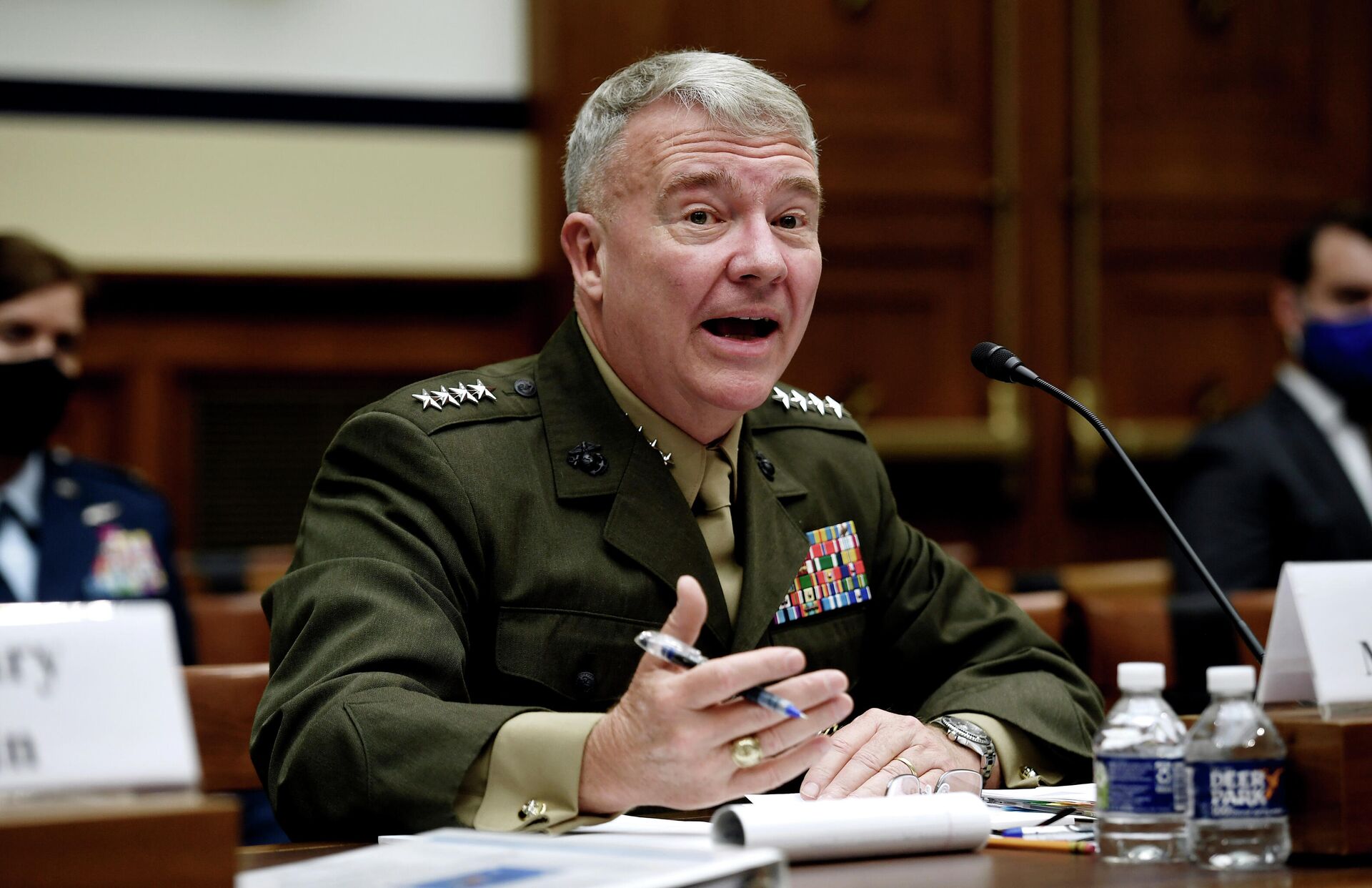 Marine Corps Gen. Kenneth F. McKenzie, commander of US Central Command, testifies before the House Armed Services Committee hearing on the conclusion of military operations in Afghanistan, Wednesday, Sept. 29, 2021, on Capitol Hill in Washington. - Sputnik International, 1920, 29.08.2022