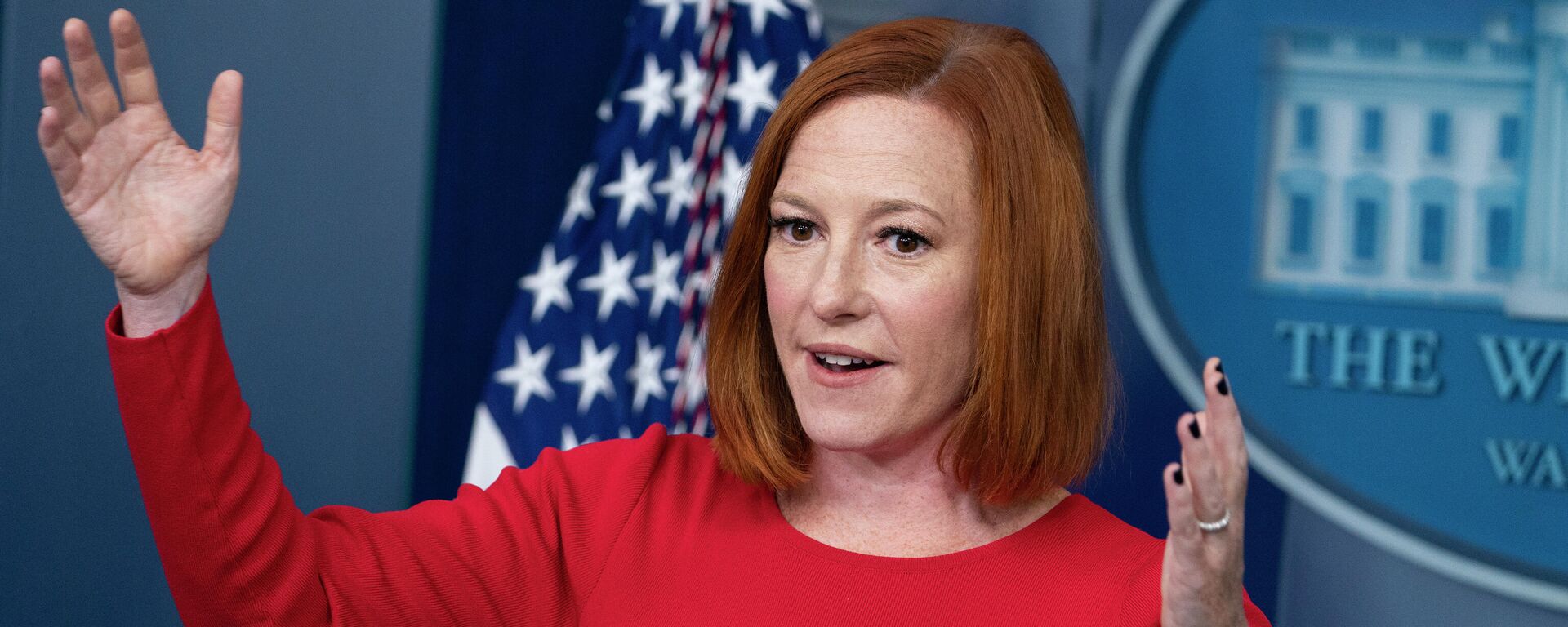 White House press secretary Jen Psaki speaks during a briefing at the White House, Tuesday, Oct. 19, 2021, in Washington - Sputnik International, 1920, 01.04.2022